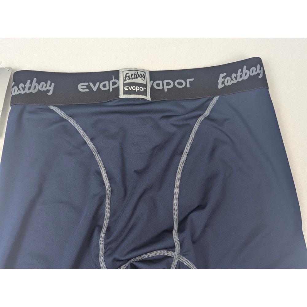 Eastbay Evapor Mens Black Compression Tights 3/4 Training Leggings Large NEW - Picture 4 of 11